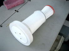 Load image into Gallery viewer, Daisy Ductless Plug 'n Play radon mitigation  / Fresh Air Ventilation / Filtration Module is only 9.25 inches in length and fits completely within a standard masonry block, drywall exterior wall assembly. Flush with the drywall indoors and with the exterior wall finish outdoors. The module includes an electronically commutated low voltage, variable speed backward inclined impeller and a MERV 14-15 air intake filter. An optional fire protection feature is easily added to meet fire code.