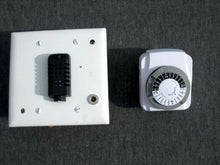 Load image into Gallery viewer, Competing Indoor relative humidity controllers. One senses indoor relative humidity second-by-second, the other guesses that it must be time to turn off the radon system for a few minutes and then turn it back on.